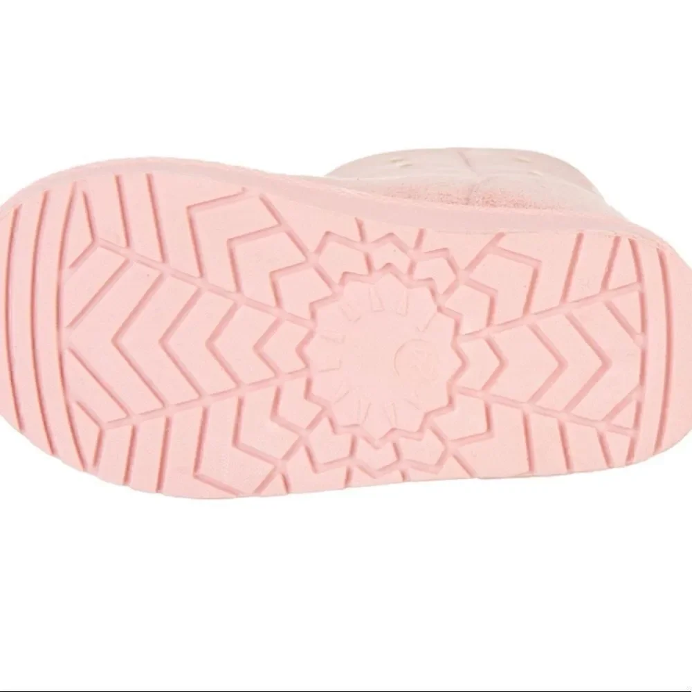 OLIVIA MILLER Toddler Girls OMG Heart Stud Pink Boots